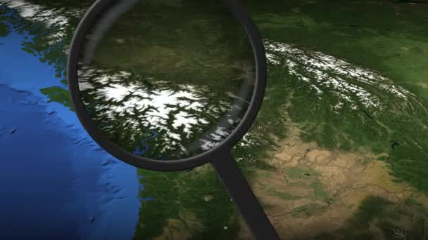 Vancouver stad hittas på kartan, 3D-rendering — Stockvideo