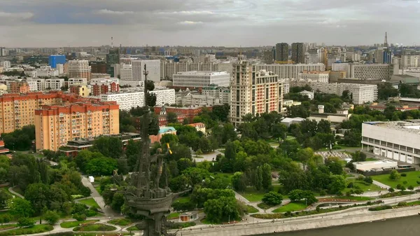 Letecký pohled na Muzeonský park v Moskvě, Rusko — Stock fotografie