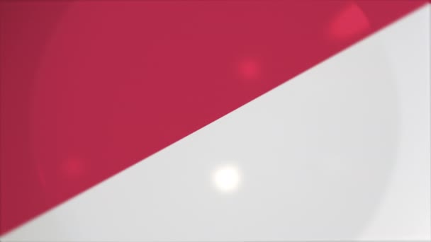 Bord met vlag van Polen op tafel. Nationale gerechten conceptuele 3D-animatie — Stockvideo
