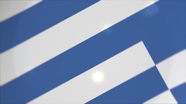 Bandiera della Grecia sulla piastra concettuale animazione 3d — Video Stock
