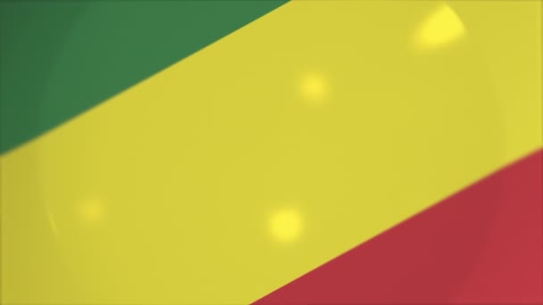 Πιάτο με σημαία της Βολιβίας στο τραπέζι, εθνική κουζίνα εννοιολογική 3d animation — Αρχείο Βίντεο