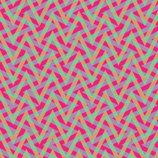 Zigzag Plaid in Magenta en Blauw — Stockvector