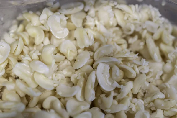 Gewassen bonen die worden gebruikt voor de bereiding van akara of moi moi beankake — Stockfoto