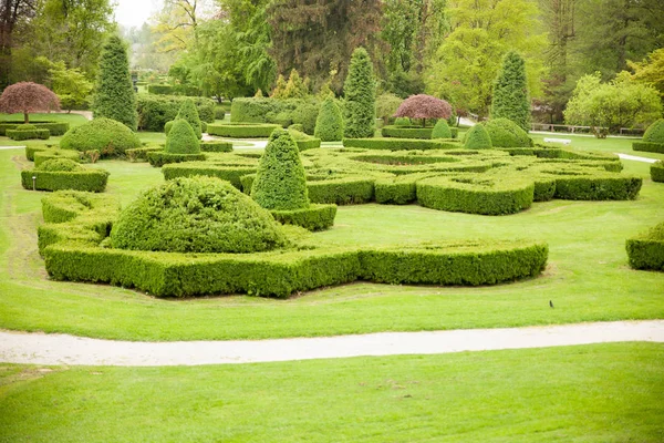 Giardino Alla Francese Arboretum Volji Potok Slovenia — Foto Stock