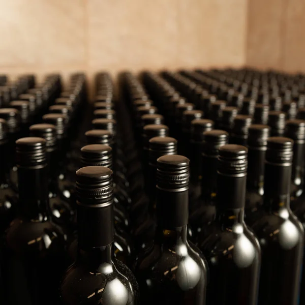 Winecellar Ambalaj Teslimat Için Redy Şarap Şişe — Stok fotoğraf