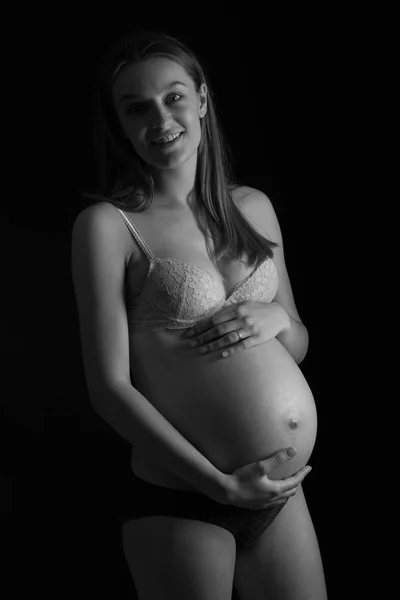 Retrato Beleza Uma Jovem Mulher Asiática Vestido Elegante Sobre Fundo — Fotografia de Stock