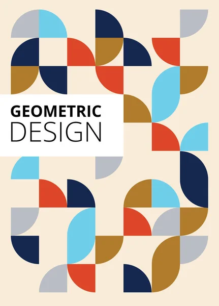 Современный Геометрический Дизайн Фона Шаблона Плаката Баннера Обложки — стоковый вектор