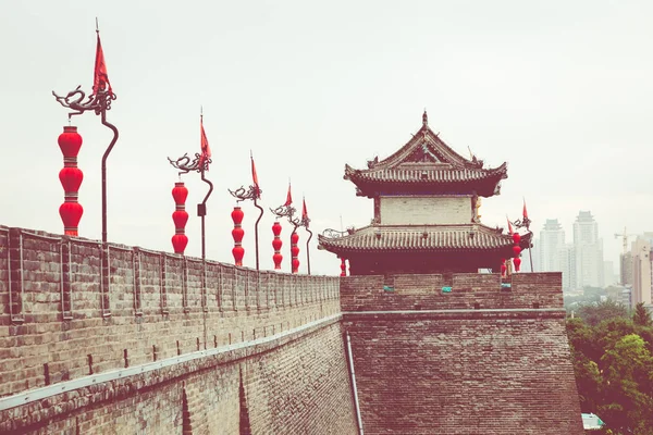 South Gate Van Xian Stadsmuur Een Van Oudste Best Bewaard — Stockfoto