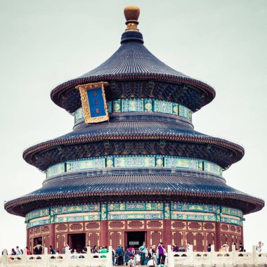 Beijing, Çin - 17 Mayıs 2018: Cennet Tapınağı landmark Beijing City, Çin