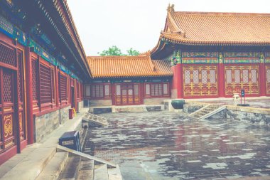 Antik mimari saray karmaşık yasak şehir, Beijing, Çin.