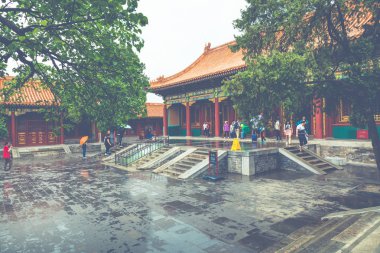 Antik mimari saray karmaşık yasak şehir, Beijing, Çin.