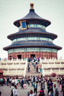 Beijing, Çin - 17 Mayıs 2018: Cennet Tapınağı landmark Beijing City, Çin