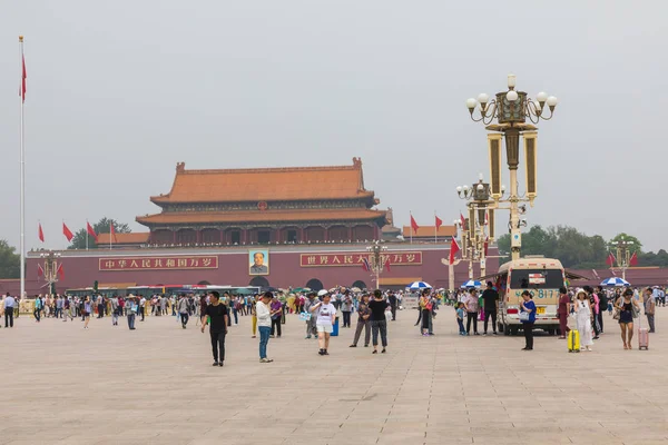 Beijing Kina Maj 2018 Himmelska Fridens Torg Och Ingången Till — Stockfoto