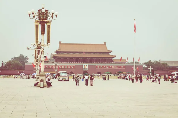 Πεκίνο Κίνα Μαΐου 2018 Tianamen Πλατεία Και Είσοδο Στην Απαγορευμένη — Φωτογραφία Αρχείου