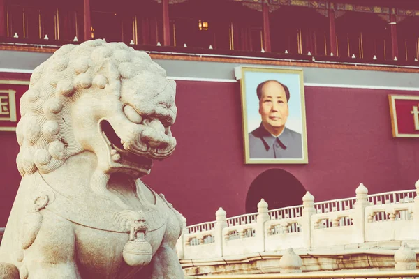 Beijing China Maio 2018 Praça Tianamen Entrada Para Cidade Proibida — Fotografia de Stock