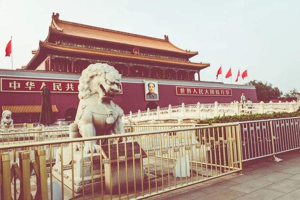 Beijing China Maio 2018 Praça Tianamen Entrada Para Cidade Proibida — Fotografia de Stock