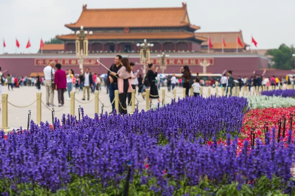 Pekin Chiny Maja 2018 Tianamen Wejściem Zakazanego Miasta Placu Plac — Zdjęcie stockowe