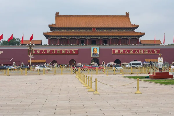 Beijing China Mayo 2018 Plaza Tianamen Entrada Ciudad Prohibida Plaza — Foto de Stock