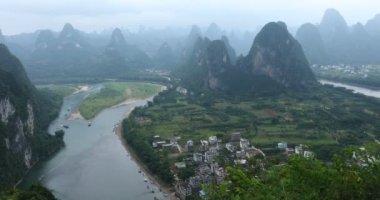 Li Nehri, Xingping, Guilin, Çin. Xingping iline bağlı Kuzey Guangxi, China.