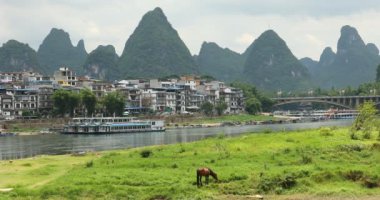 Li Nehri, Xingping, Guilin, Çin. Xingping iline bağlı Kuzey Guangxi, China.
