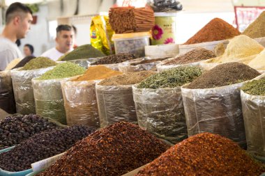 Taşkent, Özbekistan içinde baharatlar ile geleneksel ın Bazaarı.