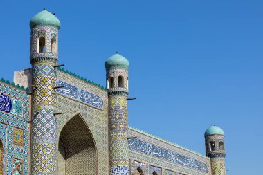 Fergana Vadisi en popüler yerlerinden Khudayar Khan sarayıdır. Kokand, Özbekistan.