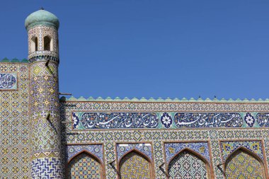 Fergana Vadisi en popüler yerlerinden Khudayar Khan sarayıdır. Kokand, Özbekistan.