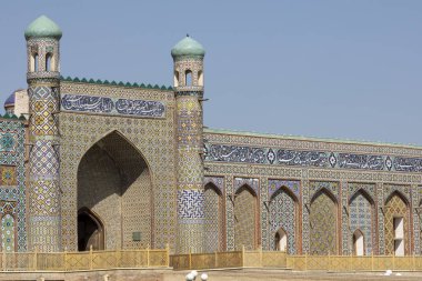 Fergana Vadisi en popüler yerlerinden Khudayar Khan sarayıdır. Kokand, Özbekistan.