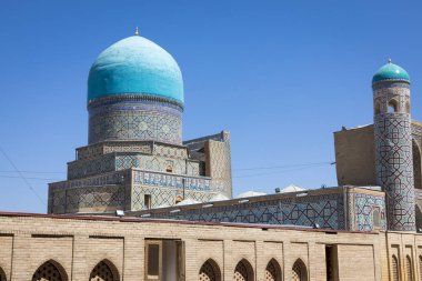 Semerkant, Özbekistan 'daki Registan Meydanı Camii ve Madrasah kompleksi