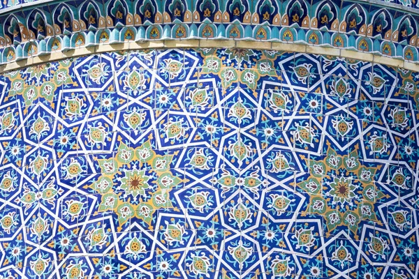 Decorated Dome Barak Khan Madrasah Hast Imam Square Hazrati Imam — Stock Photo, Image