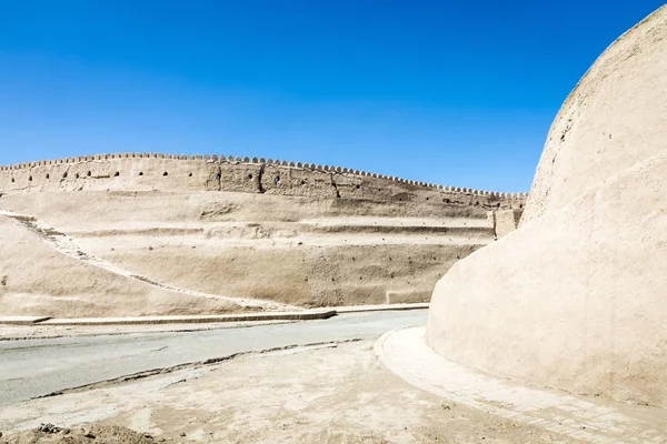 Murami Starożytnego Miasta Chiwy Światowego Dziedzictwa Unesco Azji Środkowej Uzbekistanie — Zdjęcie stockowe