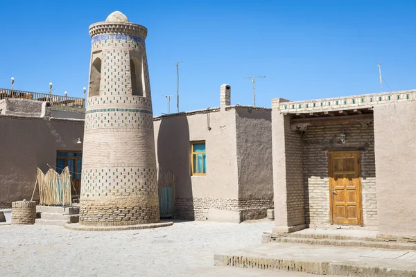 Edificios Históricos Fortaleza Itchan Kala Centro Histórico Khiva Patrimonio Humanidad —  Fotos de Stock