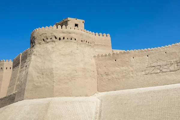 Murallas Ciudad Antigua Jiva Patrimonio Humanidad Por Unesco Uzbekistán Asia —  Fotos de Stock