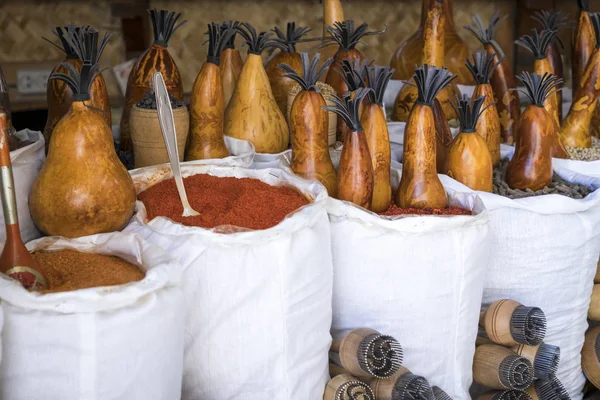Her Türlü Baharat Bir Durak Eski Buhara Pazar Çarşı Üzerinde — Stok fotoğraf