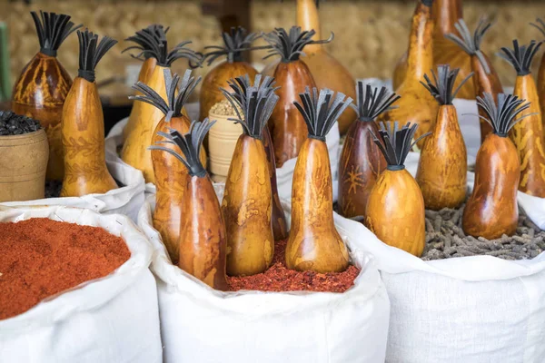 Todo Tipo Especias Puesto Mercado Bujará Más Antiguo Bazar Uzbekistán — Foto de Stock