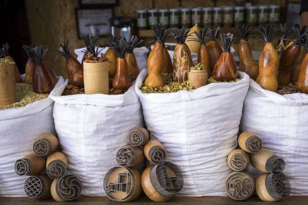 Todos Tipos Especiarias Uma Barraca Mais Antigo Bukhara Market Bazar — Fotografia de Stock