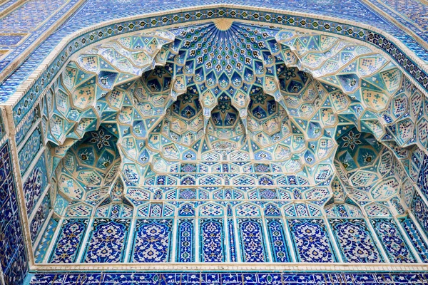 Detail Gur Amir Mausoleum Tomb Asian Conqueror Tamerlane Timur Samarkand — Stock Photo, Image