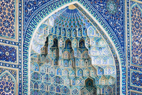 Detail Gur Amir Mausoleum Tomb Asian Conqueror Tamerlane Timur Samarkand — Stock Photo, Image