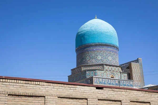 Fragmento Mesquita Registan Square Complexo Madrasah Samarcanda Uzbequistão — Fotografia de Stock