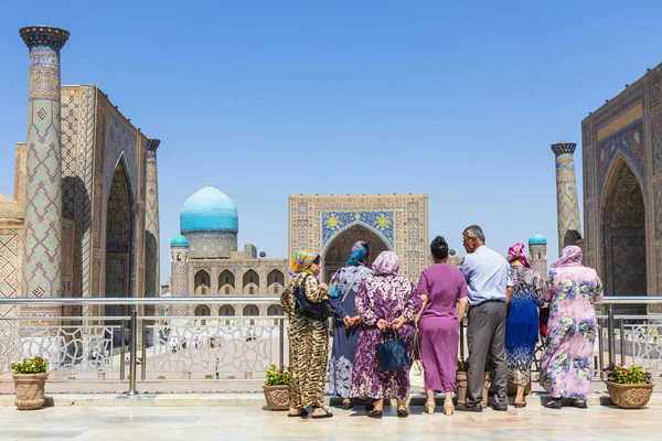 Samarkand Oezbekistan Augustus 2018 Registan Het Hart Van Oude Stad — Stockfoto