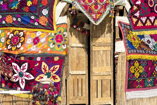Jurty Uzbekistánu Tradiční Řemesla Vzory — Stock fotografie