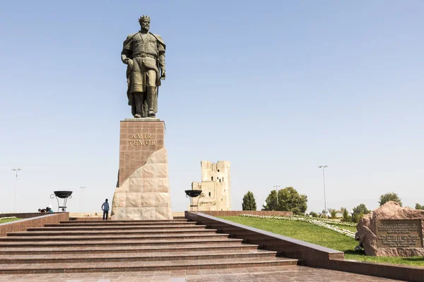 Monumento Conquistador Turco Mongol Amir Timur Shahrisabz Uzbekistán —  Fotos de Stock