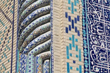 Medrese cephe Buhara, Uzbekistan.Traditional Mimarlık.