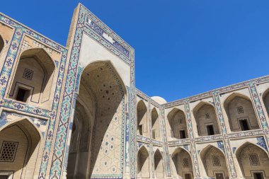 Medrese cephe Buhara, Uzbekistan.Traditional Mimarlık.