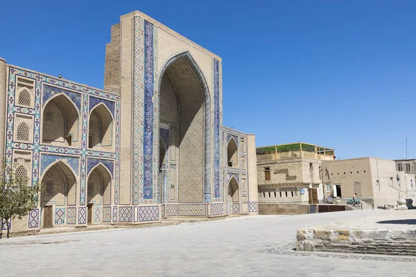 Madrasa Πρόσοψη Στη Μπουχάρα Uzbekistan Traditional Αρχιτεκτονική — Φωτογραφία Αρχείου