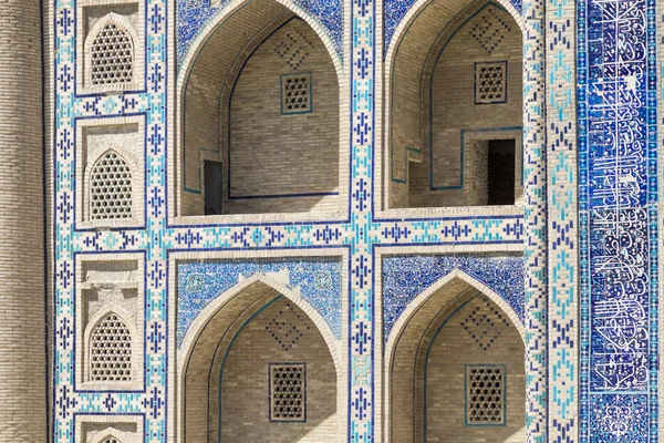 Madrasa Elewacji Mieście Buchara Uzbekistan Traditional Architektura — Zdjęcie stockowe