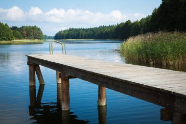 Wydmiskie Gölü Masuria Lakeland bölgesindeki Polonya, Wydminy