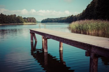 Wydmiskie Gölü Masuria Lakeland bölgesindeki Polonya, Wydminy