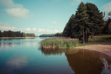 Wydmiskie Gölü Masuria Lakeland bölgesindeki Polonya, Wydminy