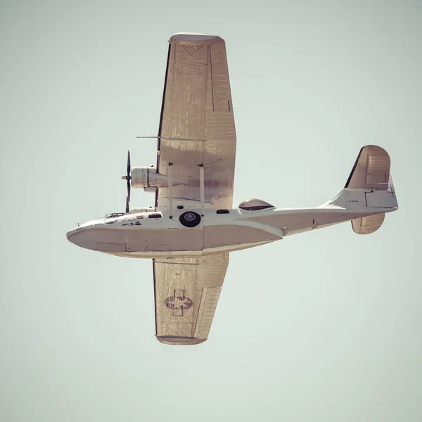 Gizycko Polen Augusti 2018 Flyg Båt Konsoliderade Pby Catalina Luft — Stockfoto